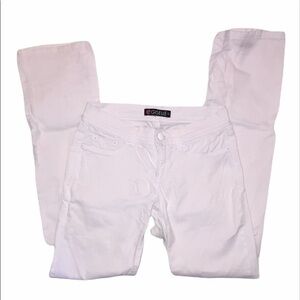 2B Bebe Outlet White Jeans Slim Boot